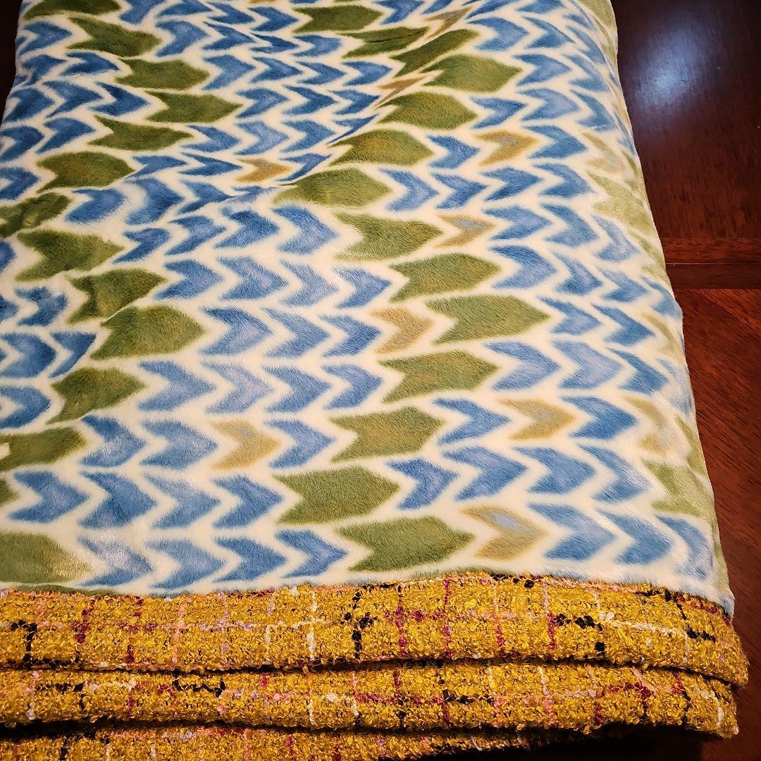 西川リビングニューマイヤー 毛布、 Borelyニットヘヘ縁縁 140x200