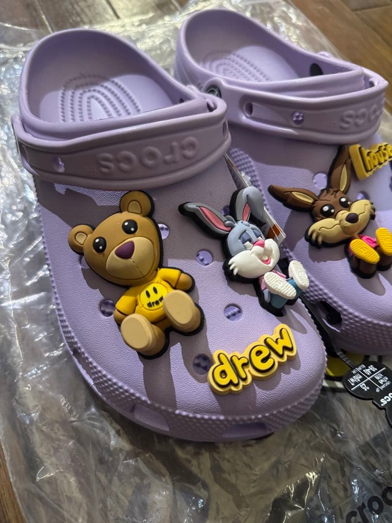 crocs × drew house ジビッツ付き M7/W9サイズ