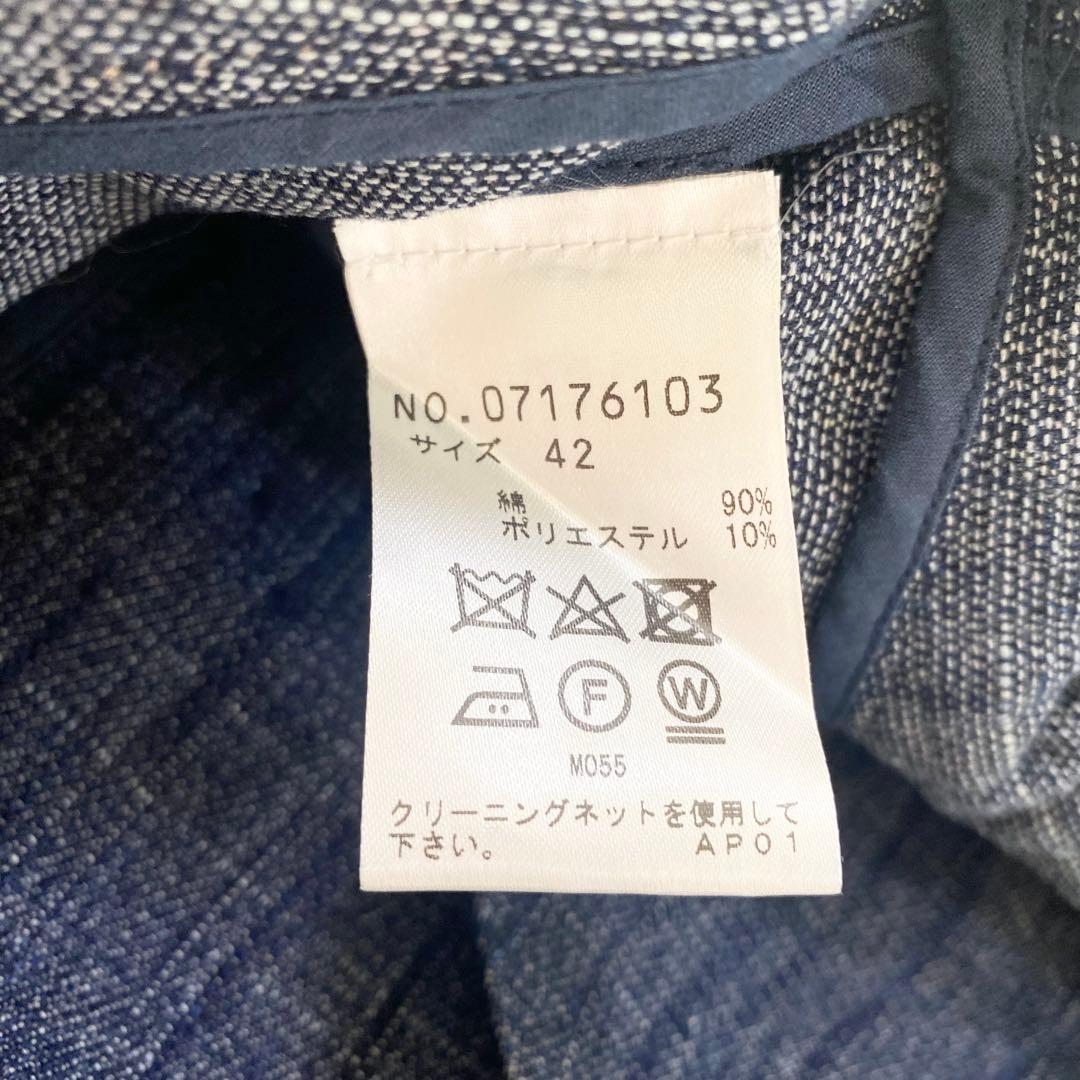 VIVIENNE TAM 7分袖ペプラムデニムジャケット