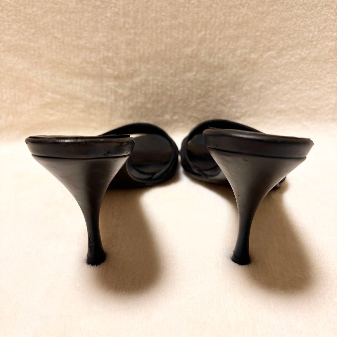 GUCCI ブラック ハイヒール ミュール 36 1/2