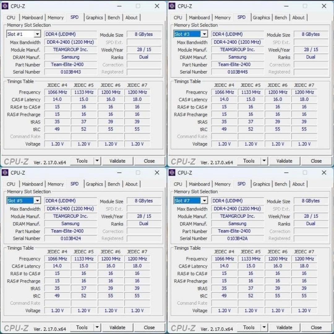 Team T-Force 32GB DDR4-2400 メモリ