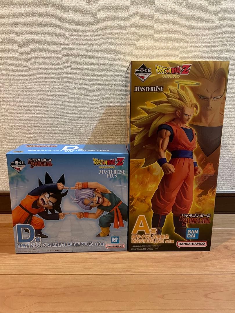ドラゴンボール　一番くじ　A賞　超サイヤ人3孫悟空　D賞　孫悟天&トランクス