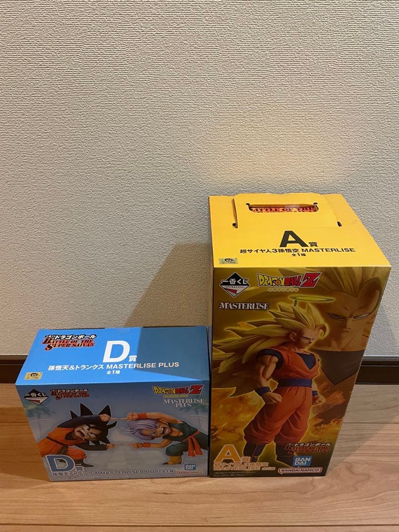 ドラゴンボール　一番くじ　A賞　超サイヤ人3孫悟空　D賞　孫悟天&トランクス