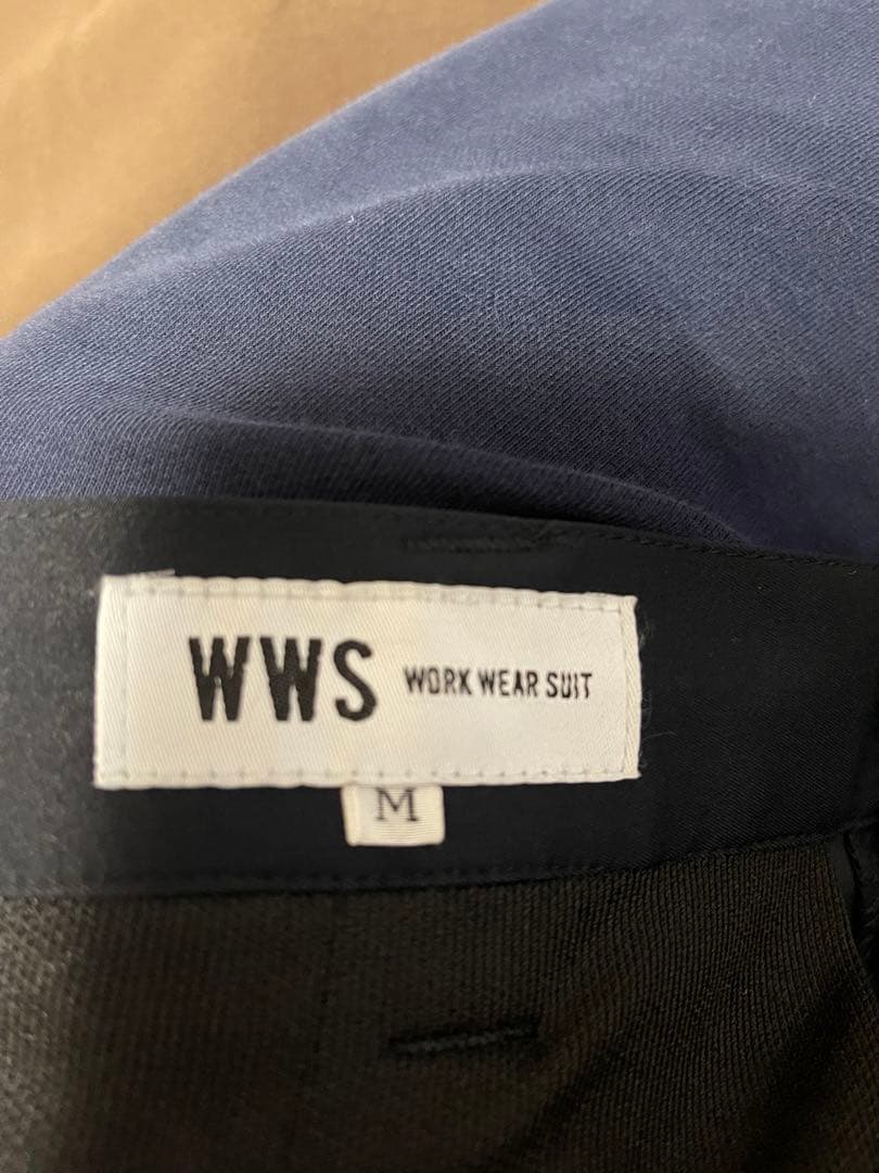 WWS ワークウェアスーツ メンズ アンクルストレートパンツ M ダークネイビー