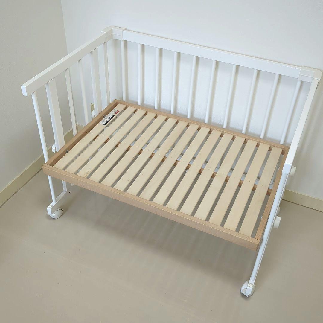 ファルスカ　ミニジョイントベッドNEO　ホワイト　天然木使用