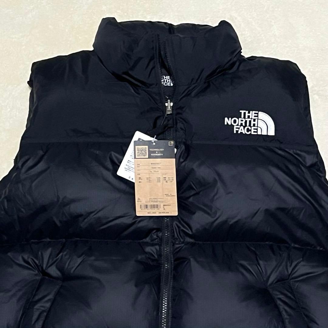 新作2025モデル ザノースフェイス ヌプシ ダウンベスト ブラック 92557