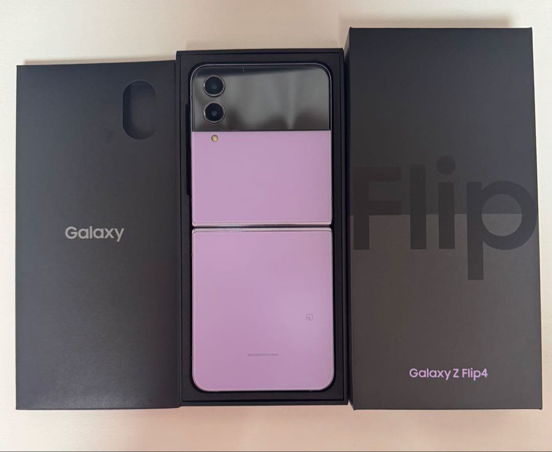 Galaxy Z Flip4 パープル 本体 128GB 美品 楽天モバイル