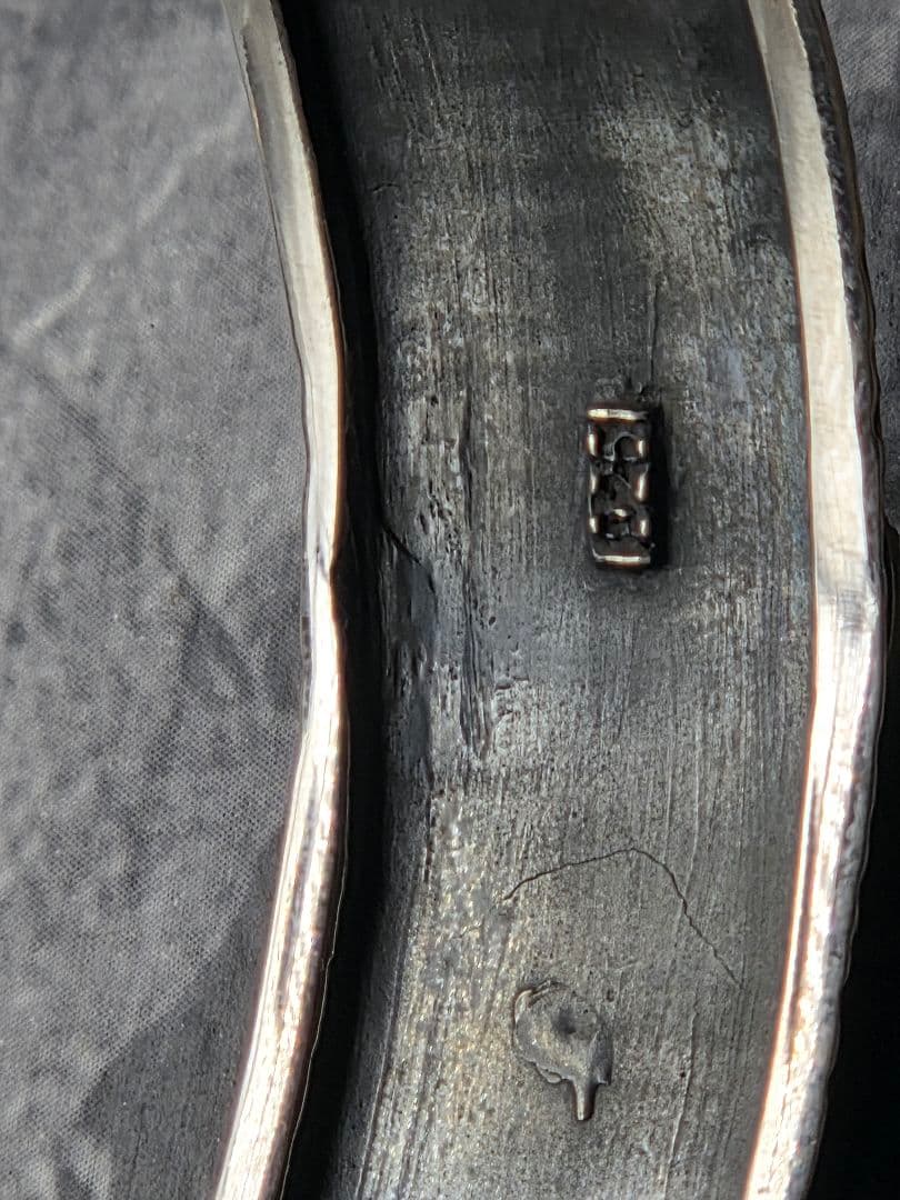 シルバー925 不思議のメダイ 聖母マリア クロス アンティーク バングル