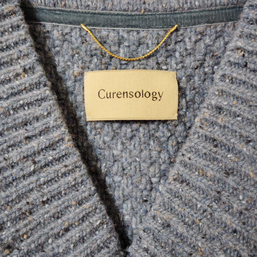 極美品☆カレンソロジー　ツィーディーヤーンニットベスト　Curensology