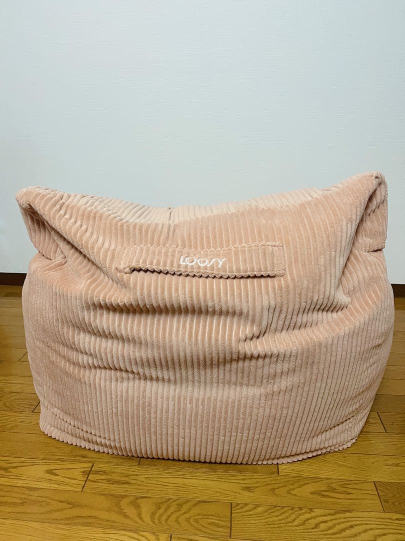 LOOSY 1人掛けビーズソファ Coral Pink