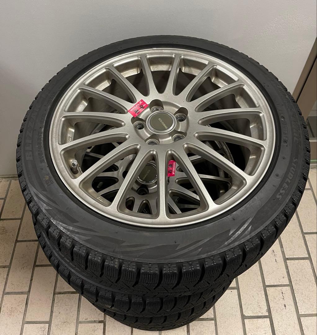 「ドマキ」様　スタッドレスタイヤ&ホイール 4本215/45R17 87Q エコ