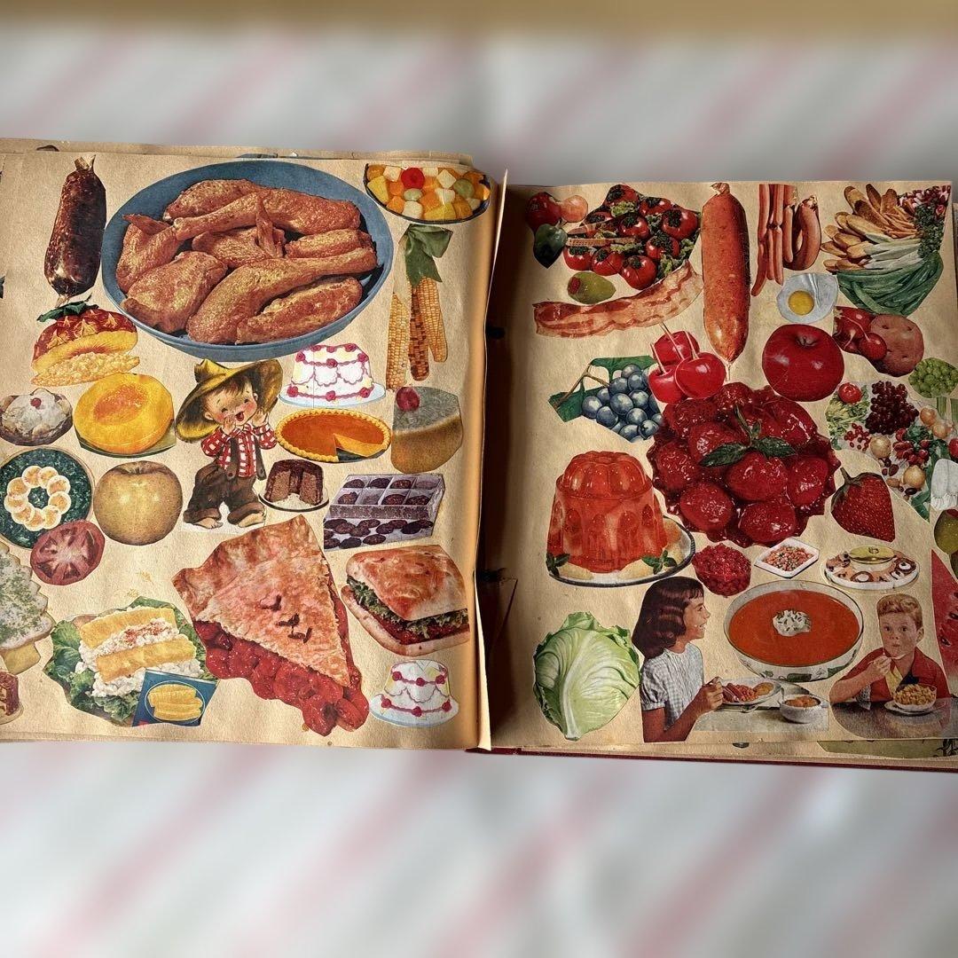 アメリカ　スクラップブック　ジャンクジャーナルレトロな紙もの　1960〜70年代