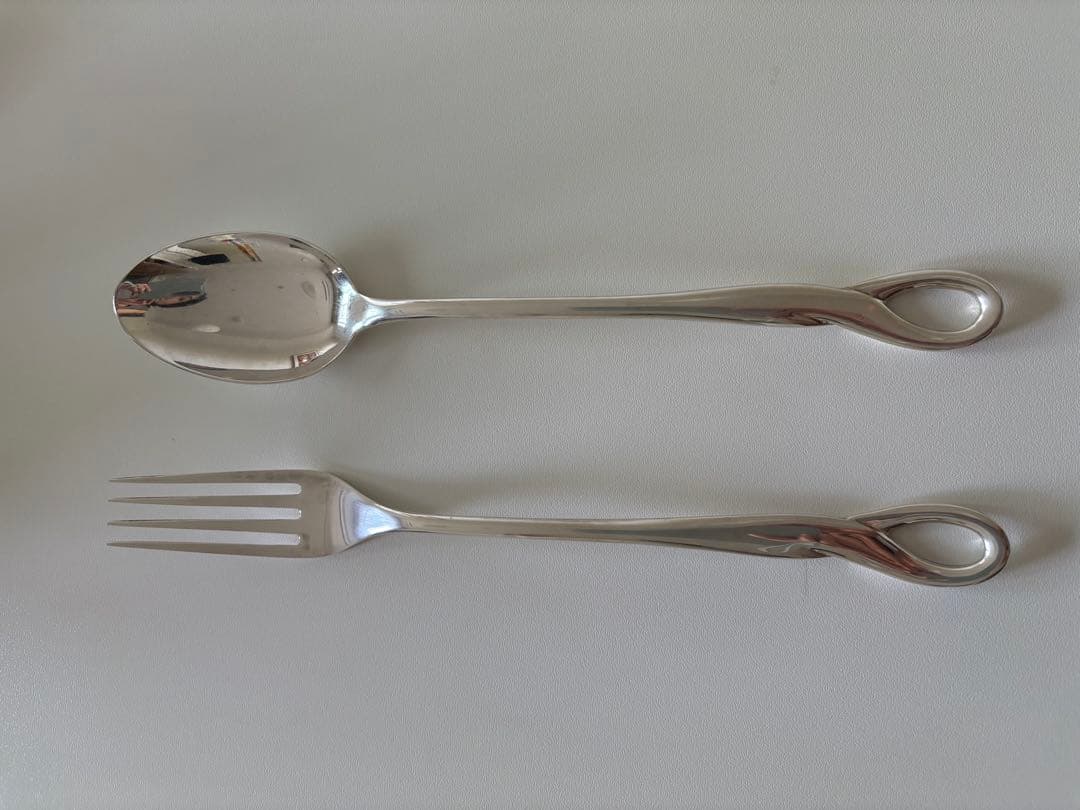 【ティファニー】パドバ サービング スプーン ＆ フォーク セット