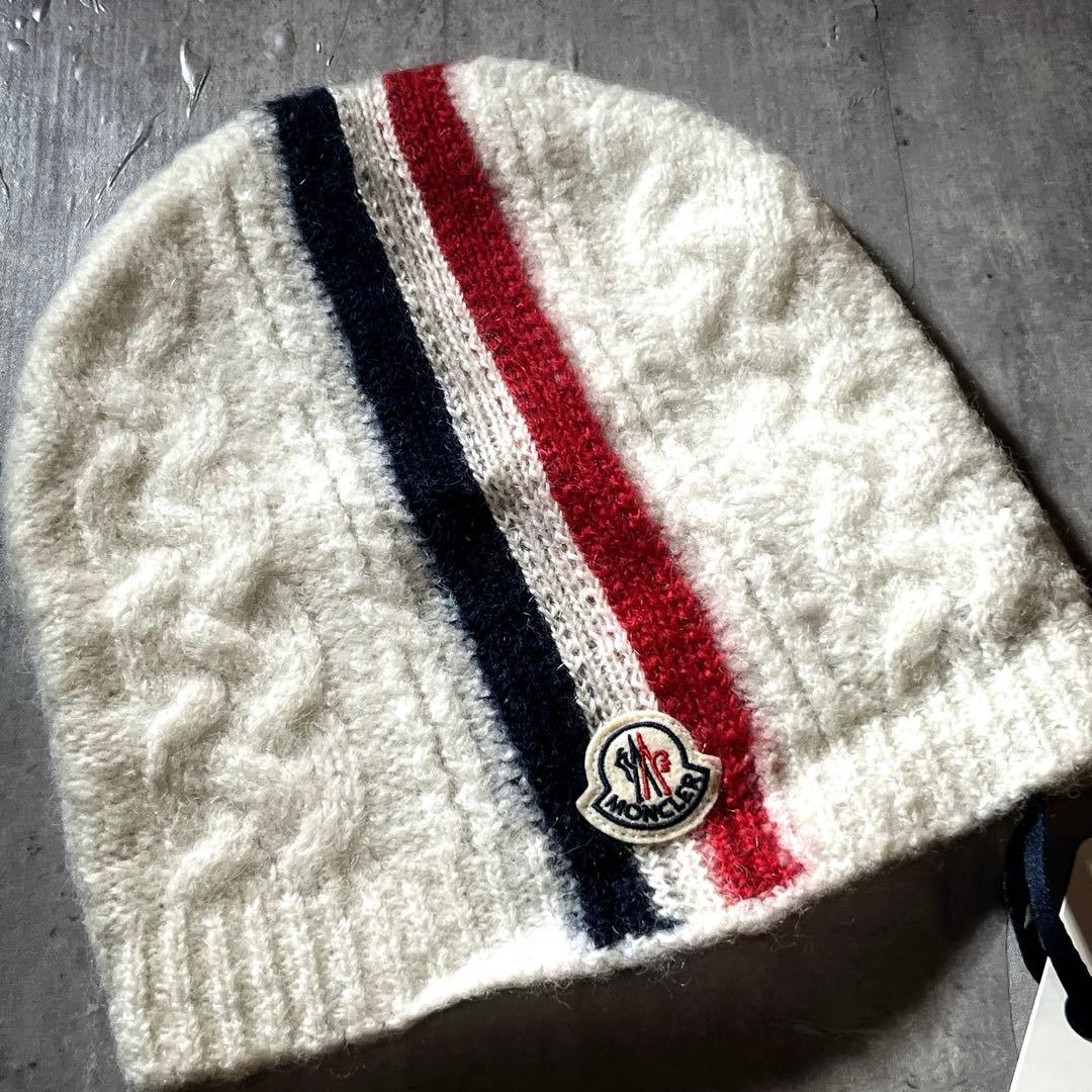 未使用品　高級モヘヤ　モンクレールBERRETTO TORICOT ニット帽