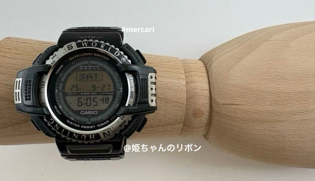 【ポーチ付】CASIOPROTREK PRT-40HWJHUNTINGWORLD