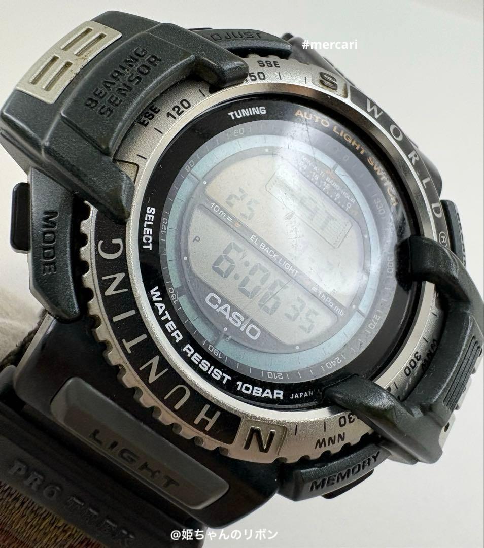 【ポーチ付】CASIOPROTREK PRT-40HWJHUNTINGWORLD