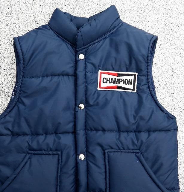 極美品 S 70s チャンピオン オフィシャル物 レーシング ベスト