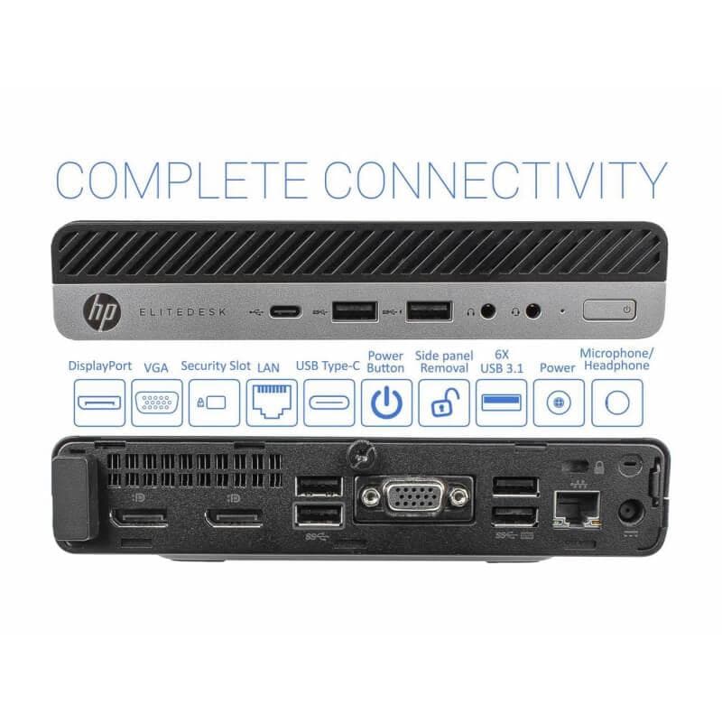 ミニPC HP Elitedesk 800 G4 DM i5-8500T 16gb