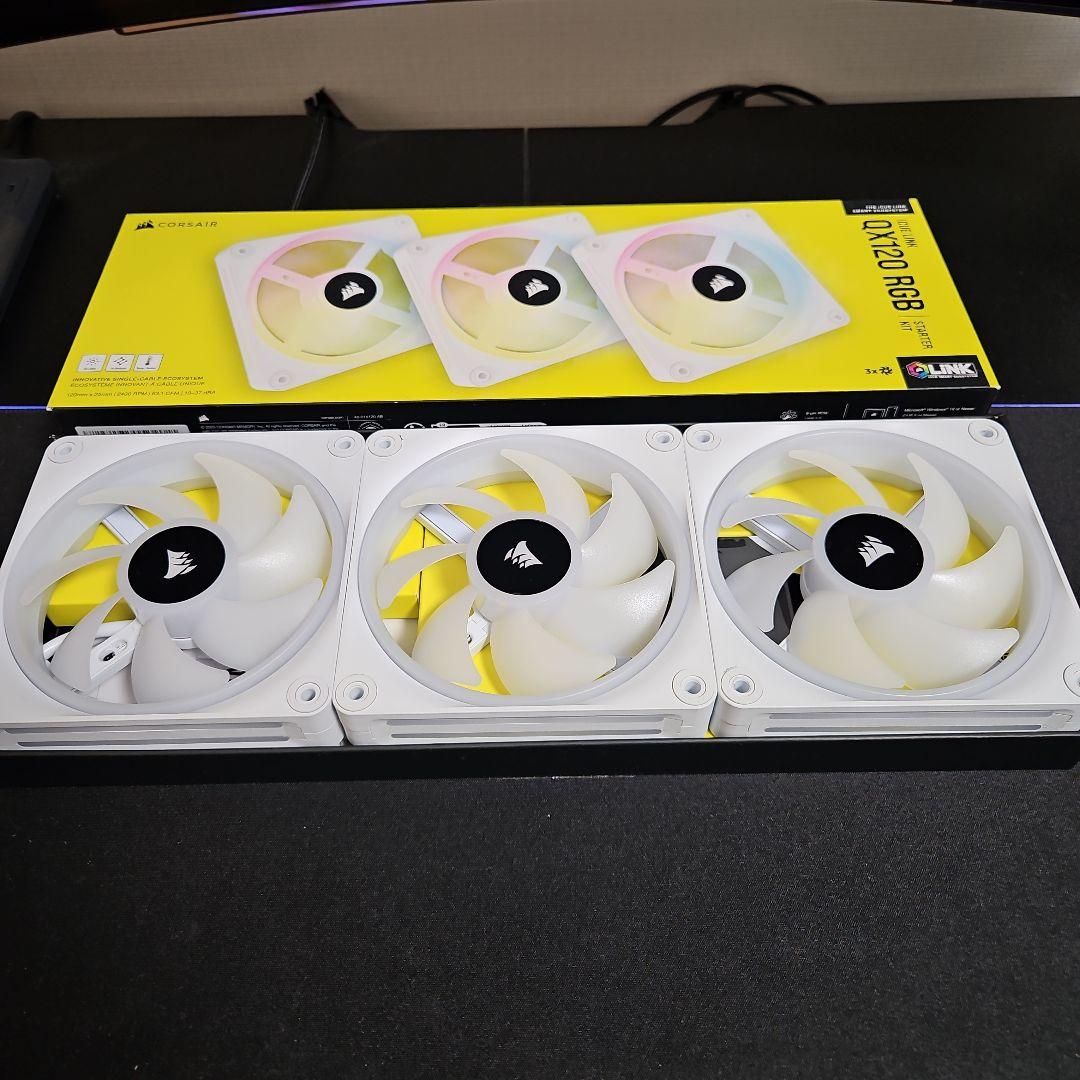 Corsair QX120 RGBファン 3個セット