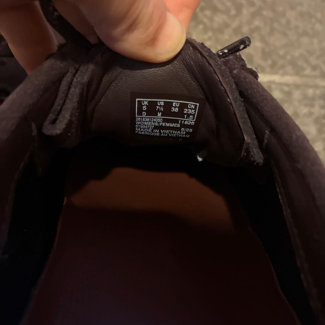 【極美品】Clarks クラークス　ワラビー　Gore-Tex パープル24