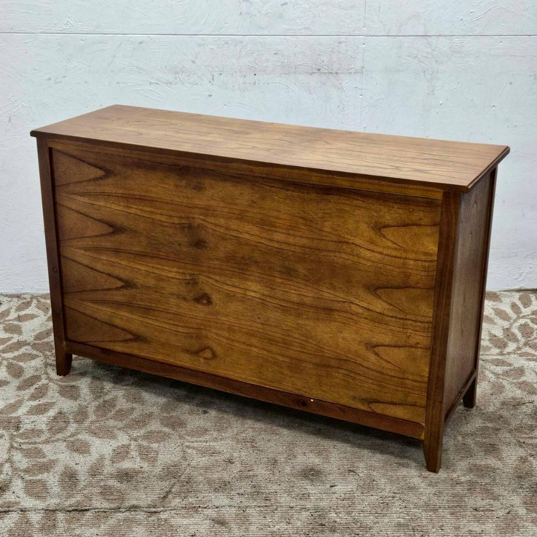 木製 チェスト 120cm幅 引き出し付 キャビネット アンティーク