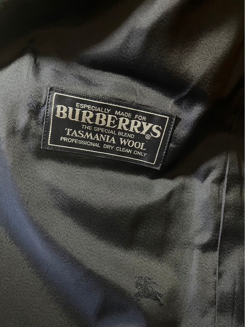 Burberry紺色ダブルブレスト テーラードジャケット