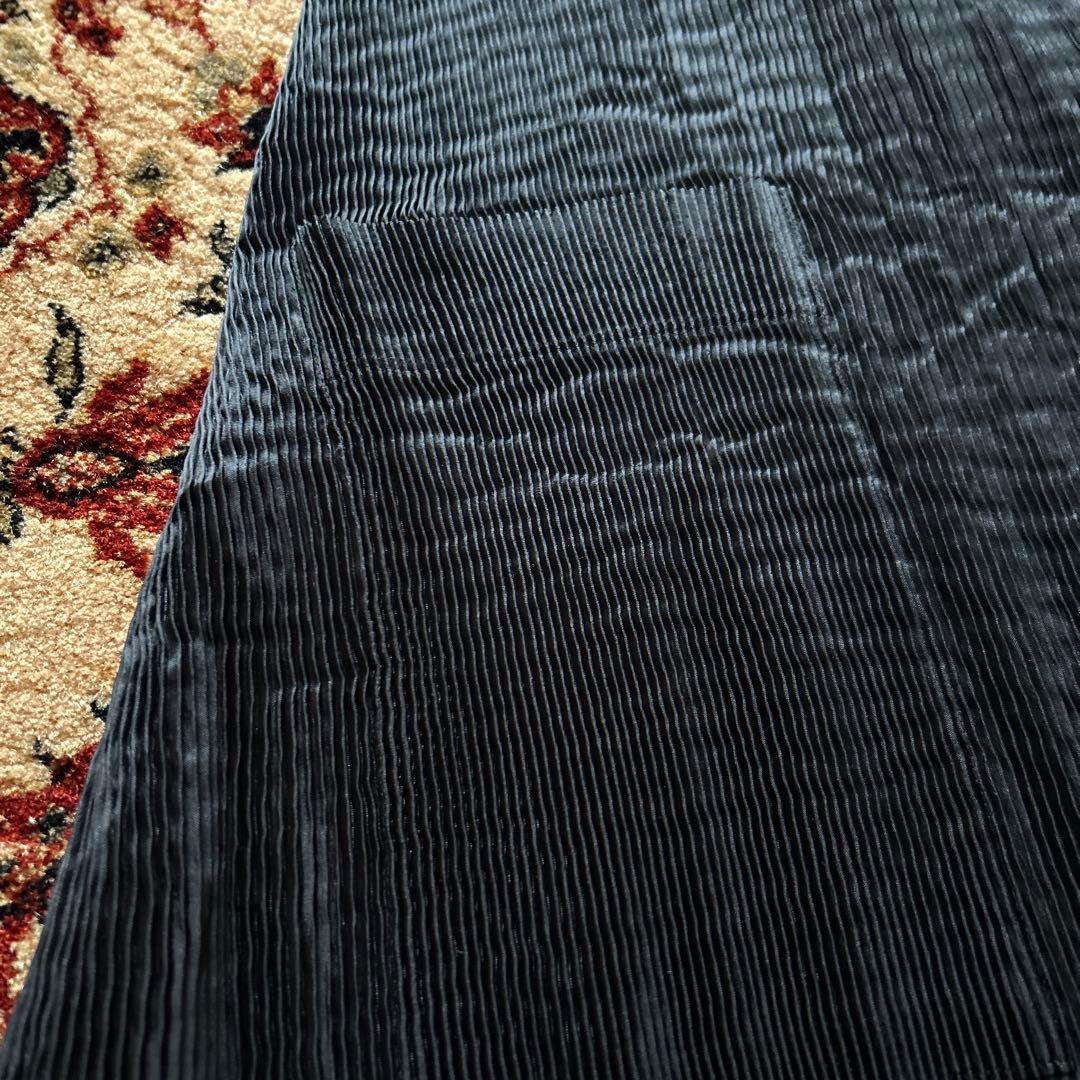 イッセイミヤケ　プリーツプリーズ　ブラックプリーツエプロン