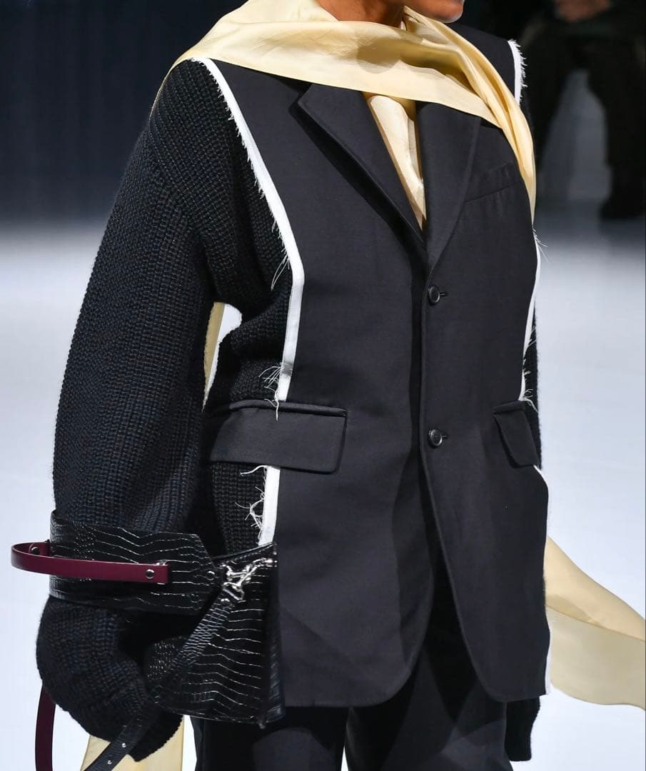 【新品】TOGA ARCHIVES ニットドッキングテーラードJK