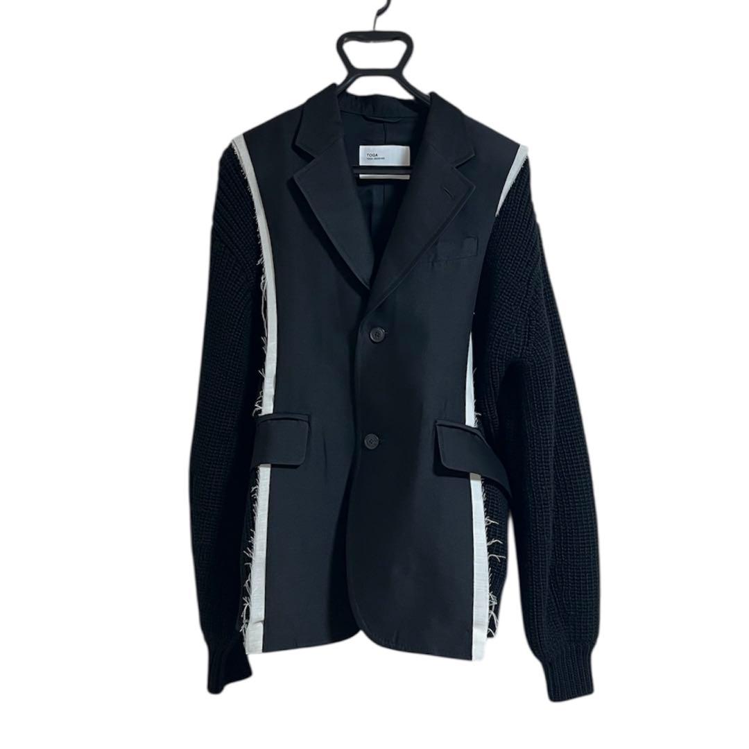 【新品】TOGA ARCHIVES ニットドッキングテーラードJK