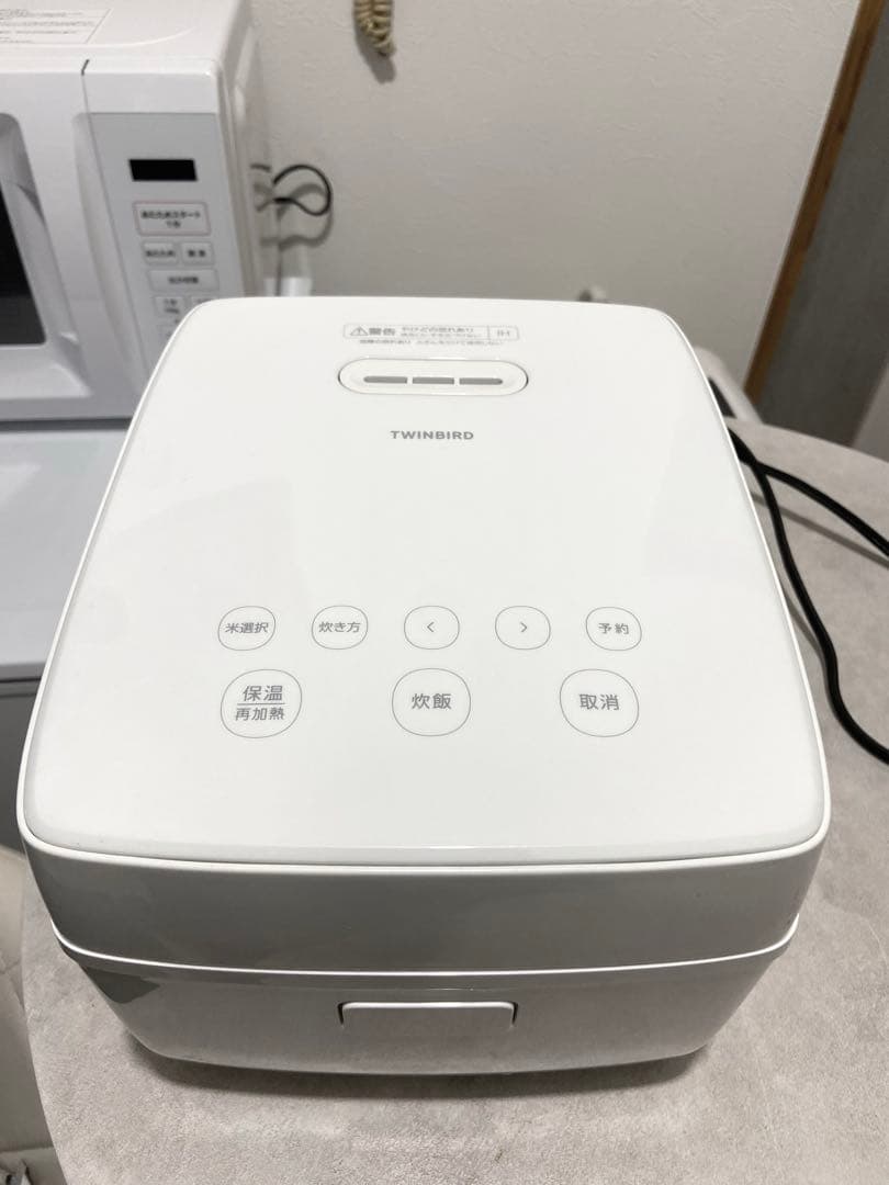 【使用回数10回未満】 2024年製3合 炊飯器TWINBIRD 1年保証