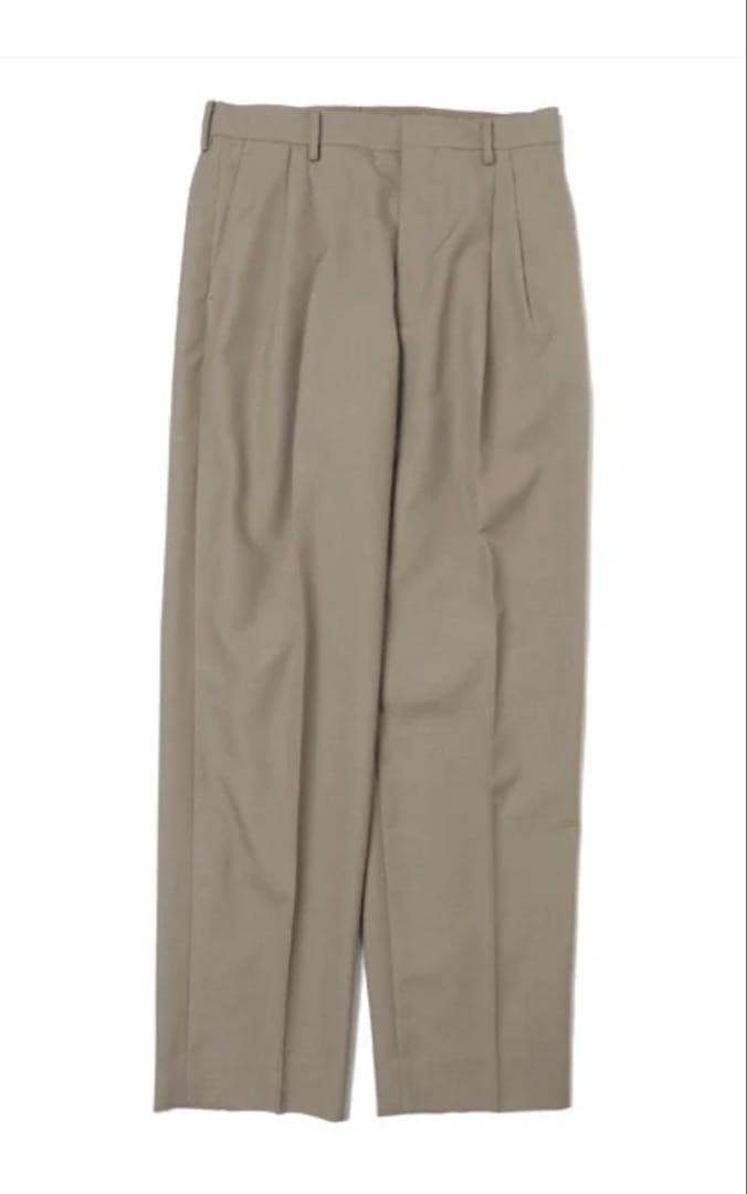 未使用タグ付AURALEE BLUEFACED WOOL WIDE SLACKS