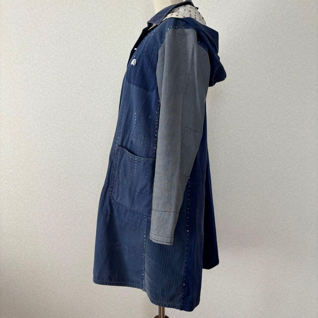 ケイスケカンダ 手縫いのワークコート 刺し子 古布 襤褸