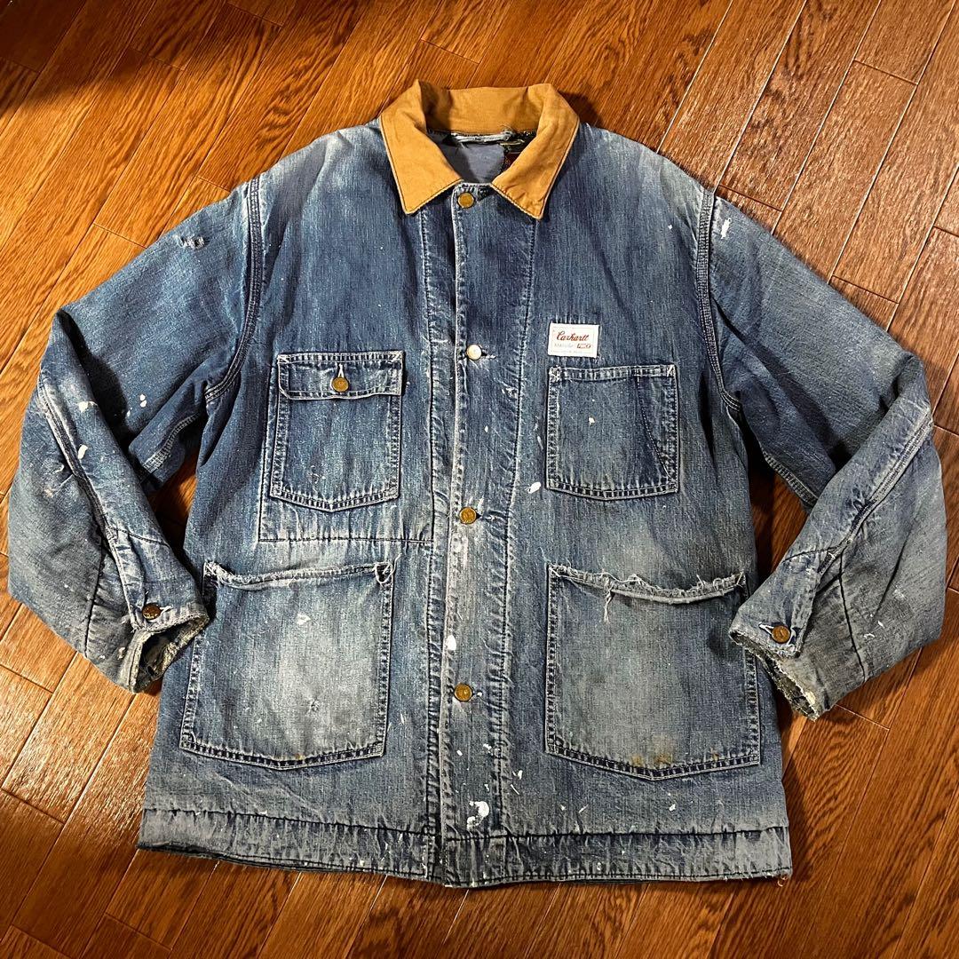 【幻級】60s カーハート トリプルネーム カバーオール メンズL相当