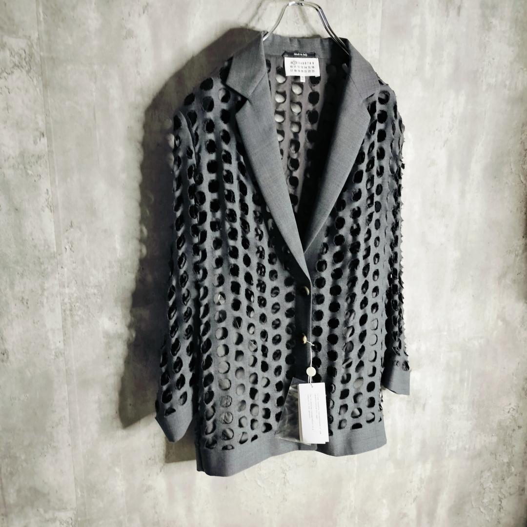 【新品タグ】メゾンマルジェラ 20SS パンチホールジャケット 36 ①ライン