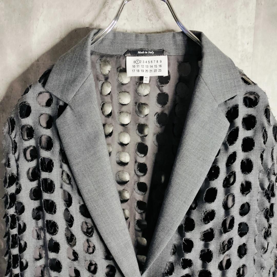 【新品タグ】メゾンマルジェラ 20SS パンチホールジャケット 36 ①ライン