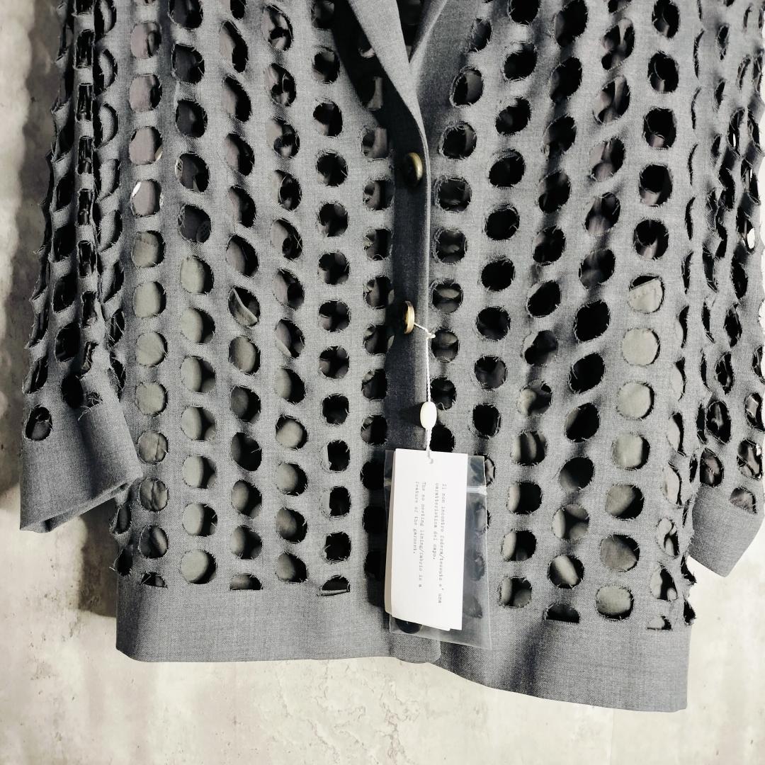 【新品タグ】メゾンマルジェラ 20SS パンチホールジャケット 36 ①ライン