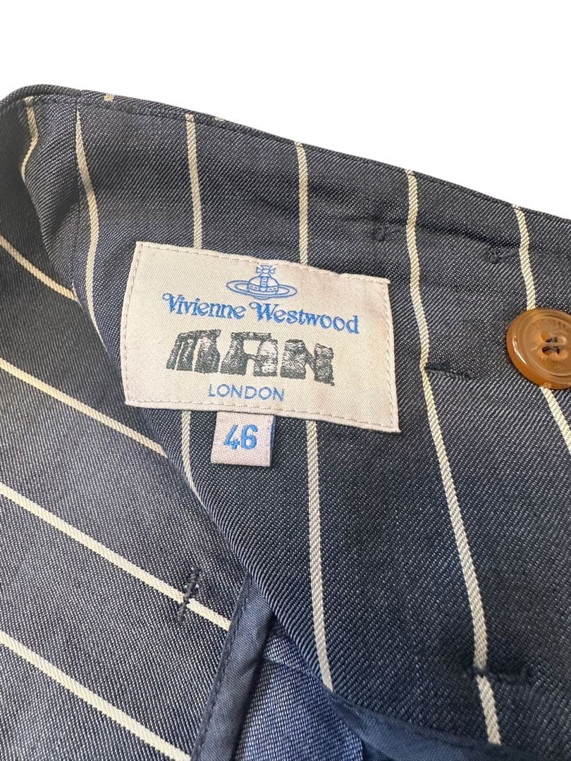 希少！極美品！ヴィヴィアンウエストウッドマン ストライプ サルエルパンツ 46