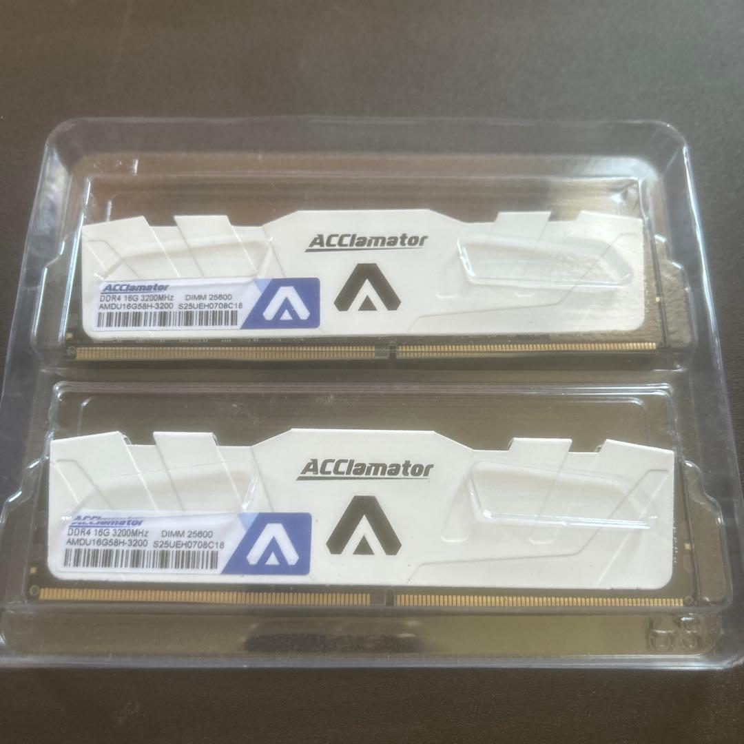 ACClamatorメモリー DDR4 16GB 3200MHz ×2 32GB