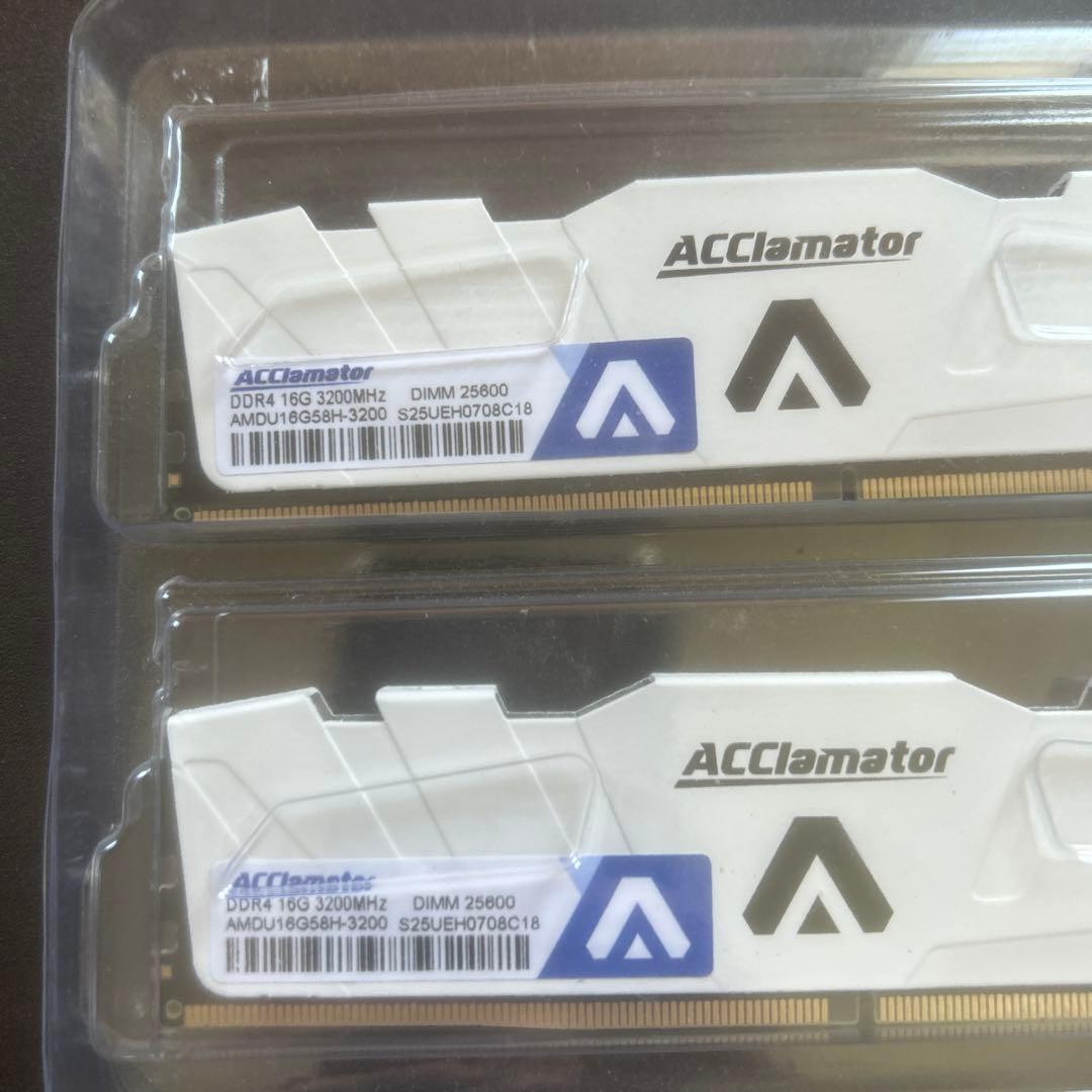 ACClamatorメモリー DDR4 16GB 3200MHz ×2 32GB