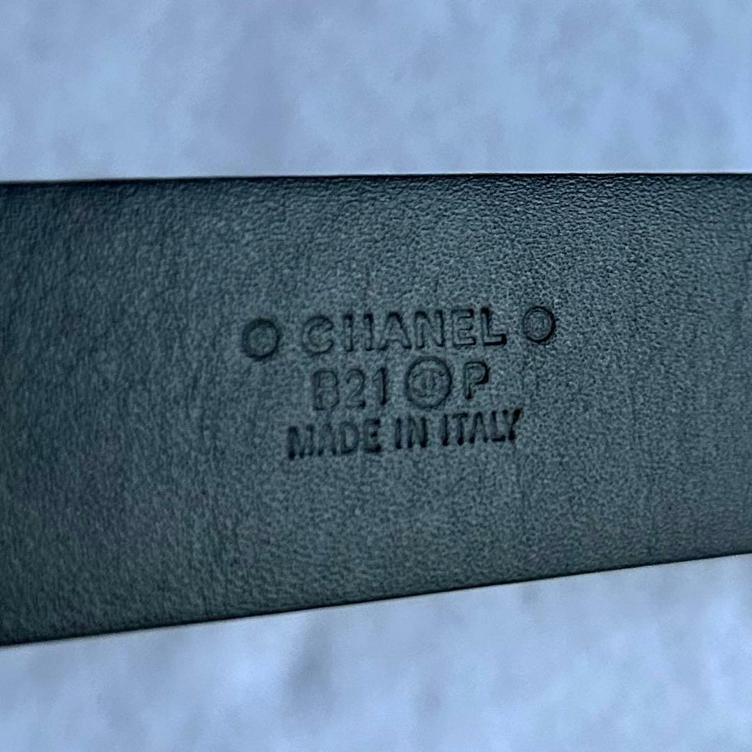 【超美品】CHANEL ブラックレザー ベルト