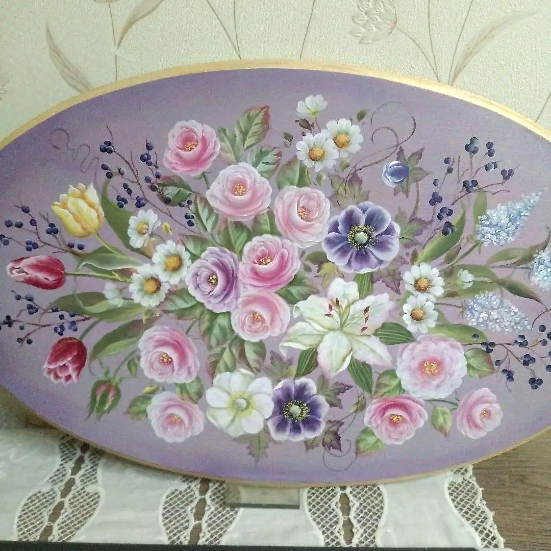 トールペイント作品　百花繚乱2025-1