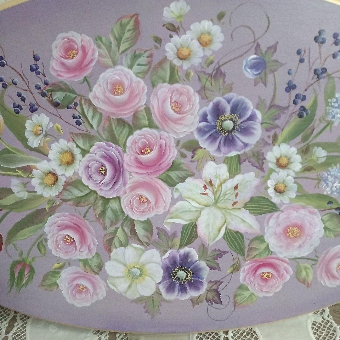 トールペイント作品　百花繚乱2025-1