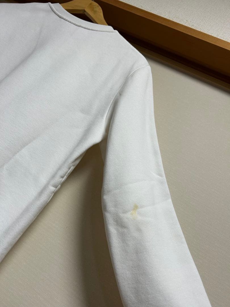モンクレールホワイト クルーネック スウェット
