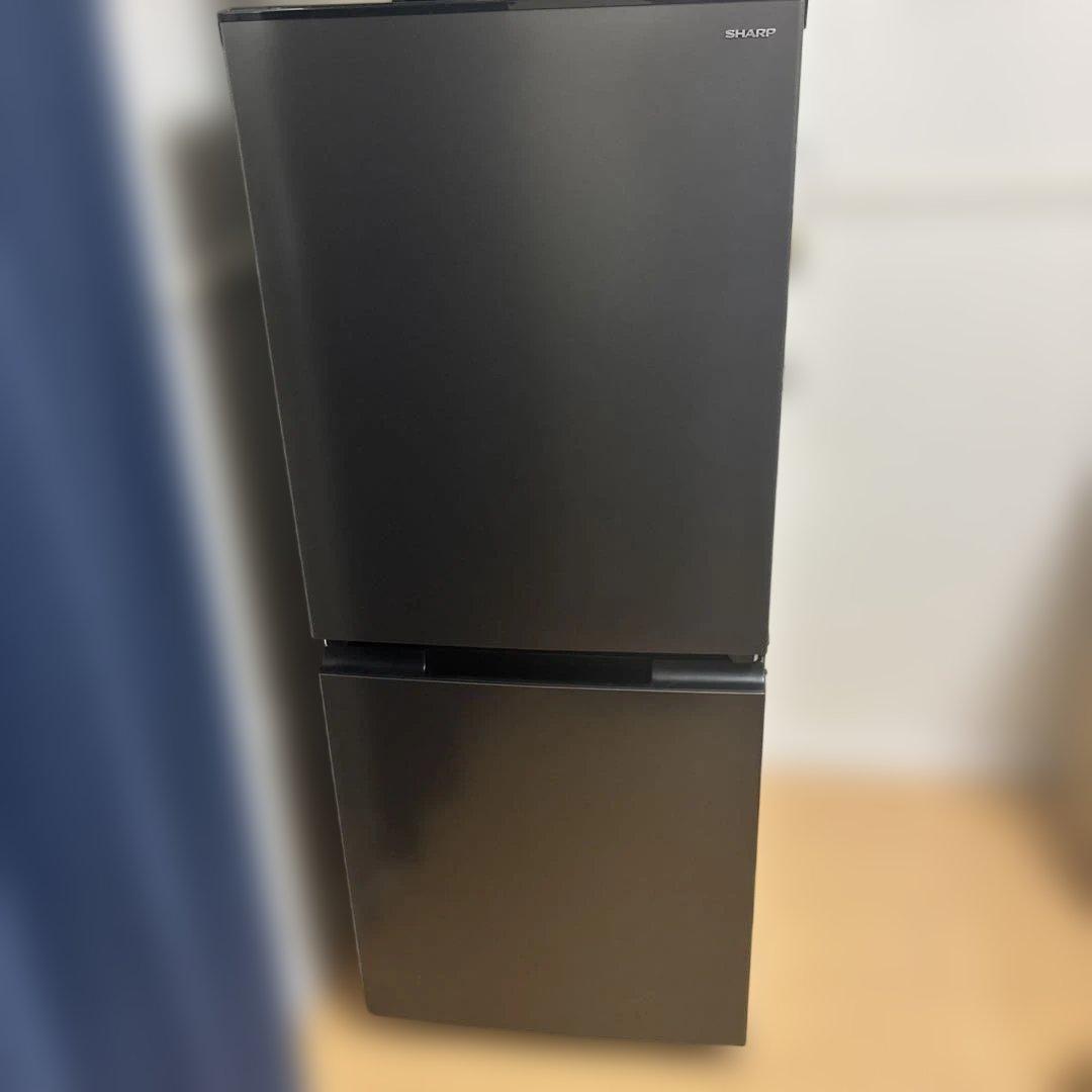 SHARP 冷蔵庫・電子レンジ セット ブラック