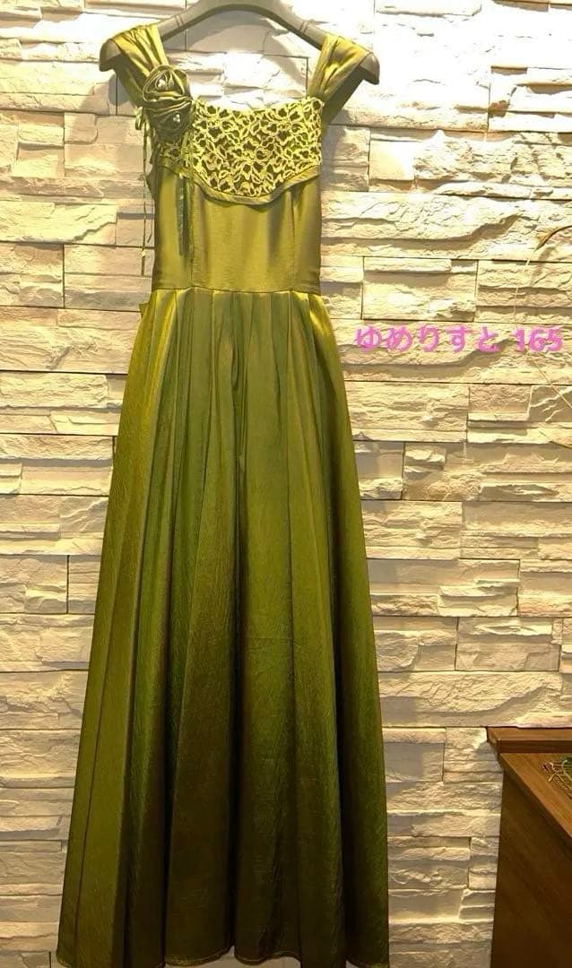 ゆめりすと ドレス 160 オリーブグリーン