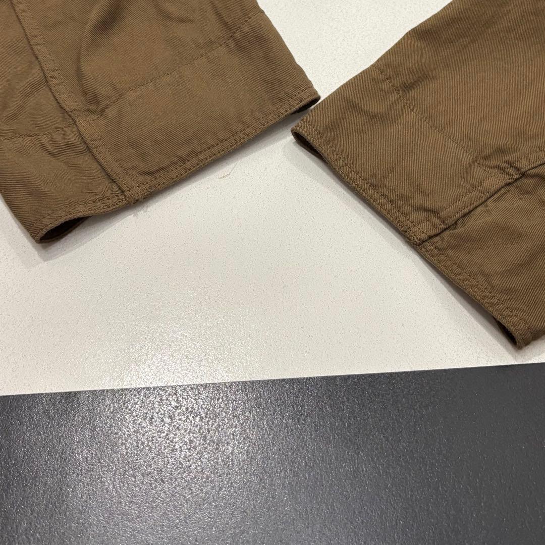 美品 orslow ワイド メタル ボタン ミリタリー ショップ コート カーキ