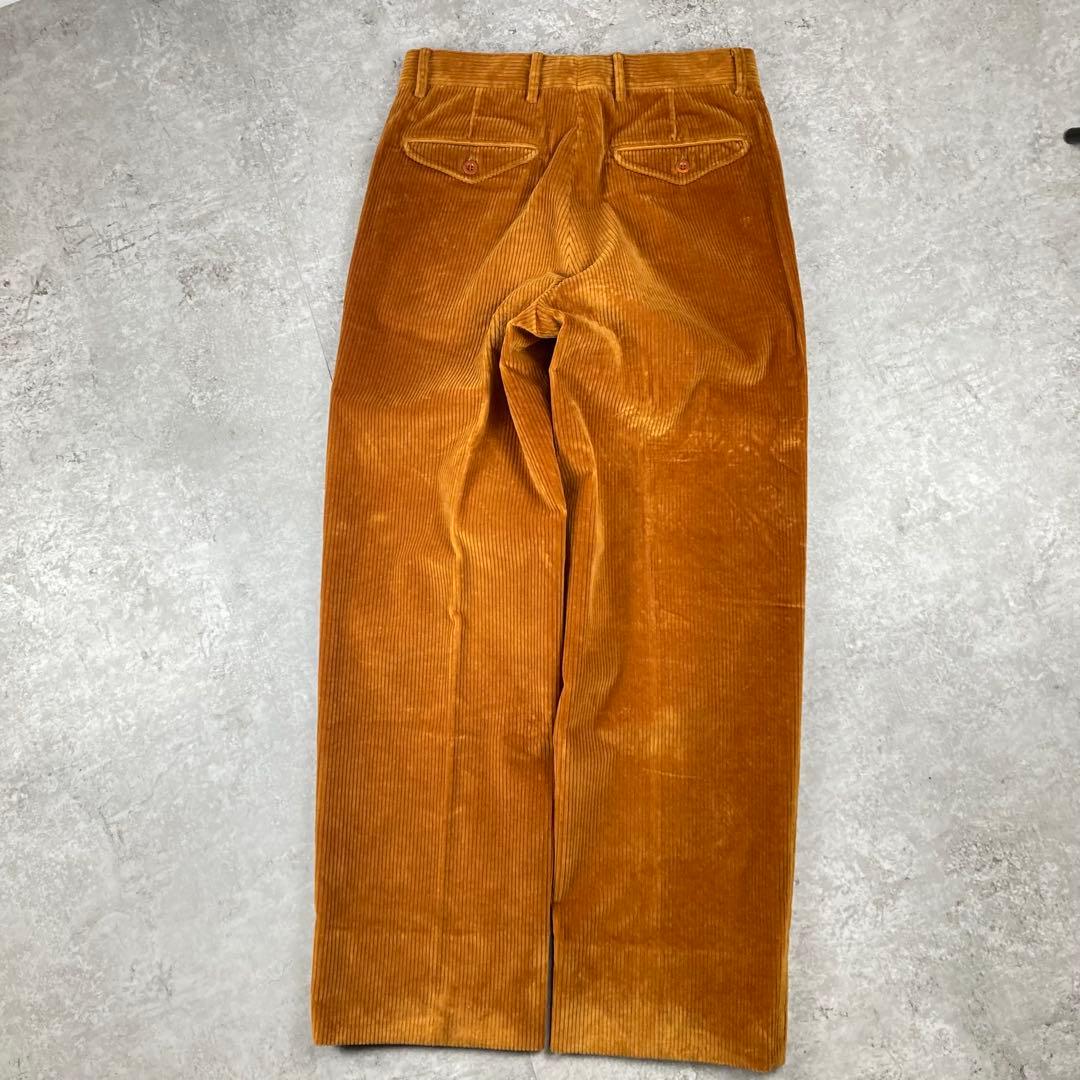 HERMES エルメス　コーデュロイ　ストレート　46 パンツ　ブラウン