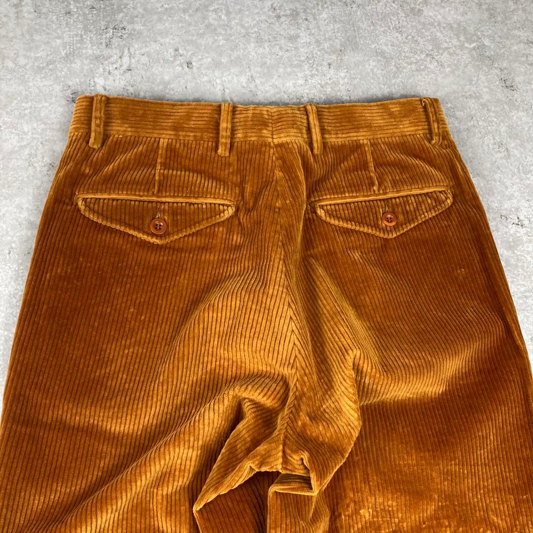 HERMES エルメス　コーデュロイ　ストレート　46 パンツ　ブラウン