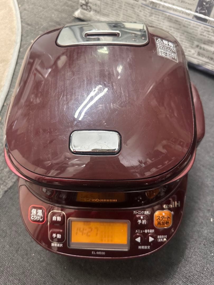 象印 圧力IHなべ ボルドー EL-MB30-VD ZOJIRUSHI