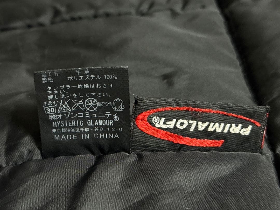 ヒステリックグラーHYSTERICGLAMOURN3Bモッズコート黒フリーサイズ